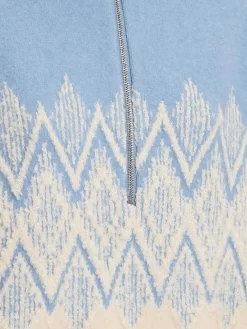 Hedda Fairisle half-zip sweater