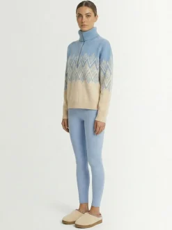 Hedda Fairisle half-zip sweater