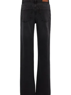 High rise straight jeans