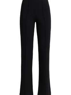 High waist pintuck straight pants