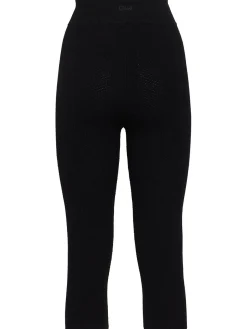 Honeycomb knit stretch viscose pants