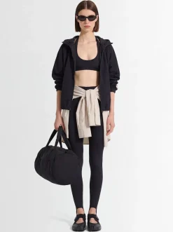 Hooded lightweight taffeta jacket