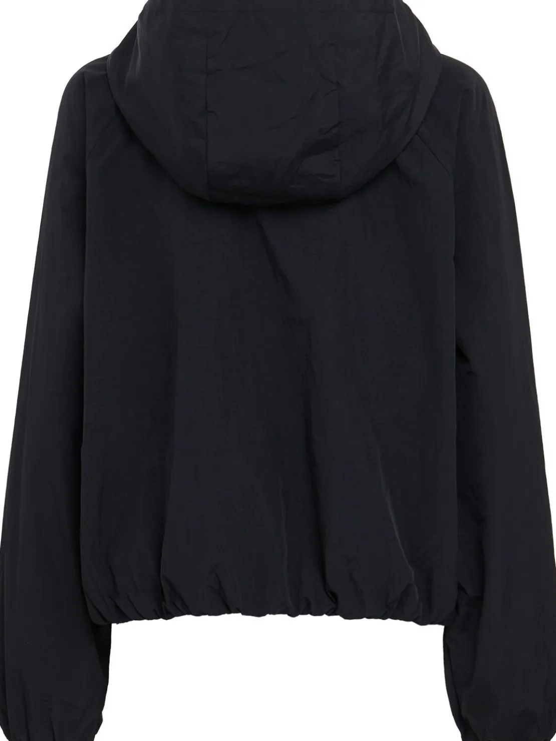 Hooded lightweight taffeta jacket