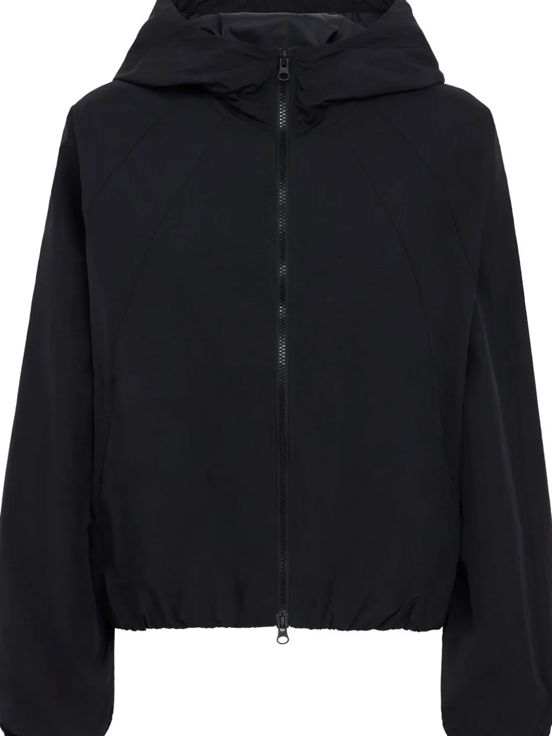 Hooded lightweight taffeta jacket