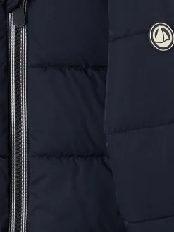 Hooded poly puffer jacket