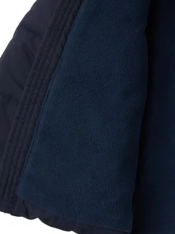 Hooded poly puffer jacket