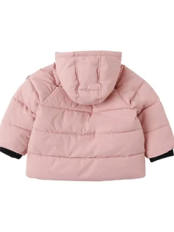 Hooded poly puffer jacket