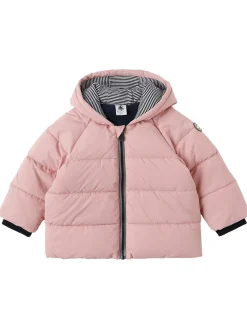 Hooded poly puffer jacket