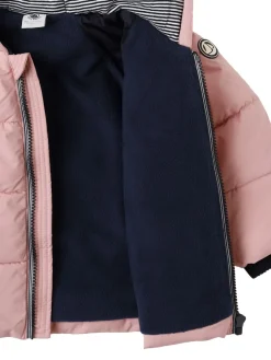 Hooded poly puffer jacket