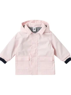 Hooded poly windbreaker