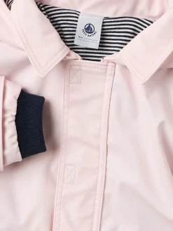 Hooded poly windbreaker
