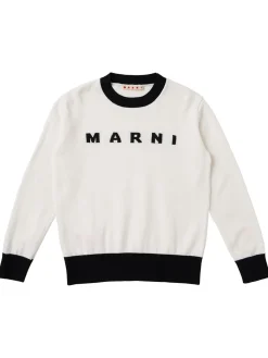 Jacquard knit cotton sweater