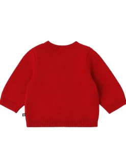 Jacquard knit wool blend sweater