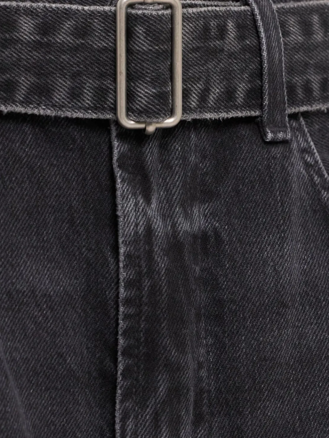 Jeans ampi vita media con risvolto