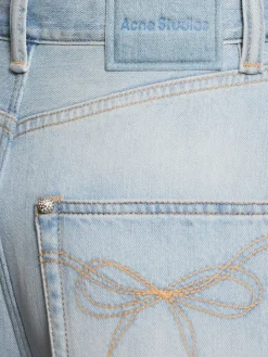 Jeans baggy Picko a vita media in denim accoppiato