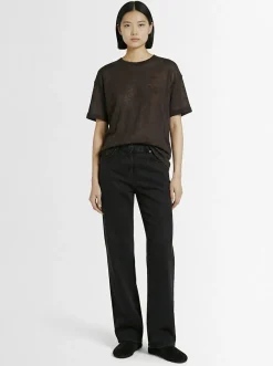 Jeans Clair a vita alta in denim
