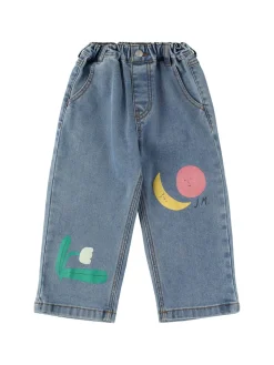 Jeans con stampa