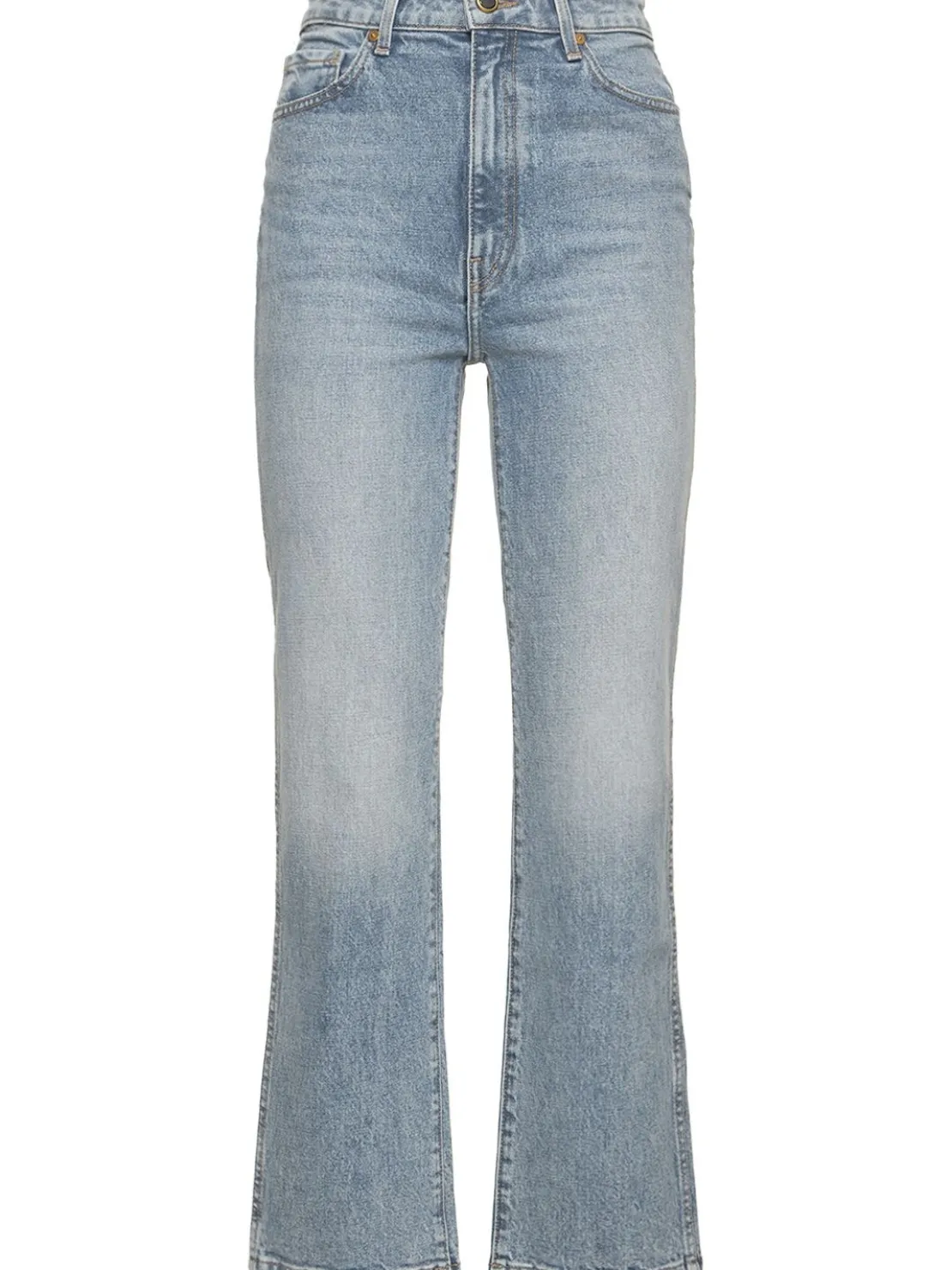 Jeans dritti Abigail in denim di cotone