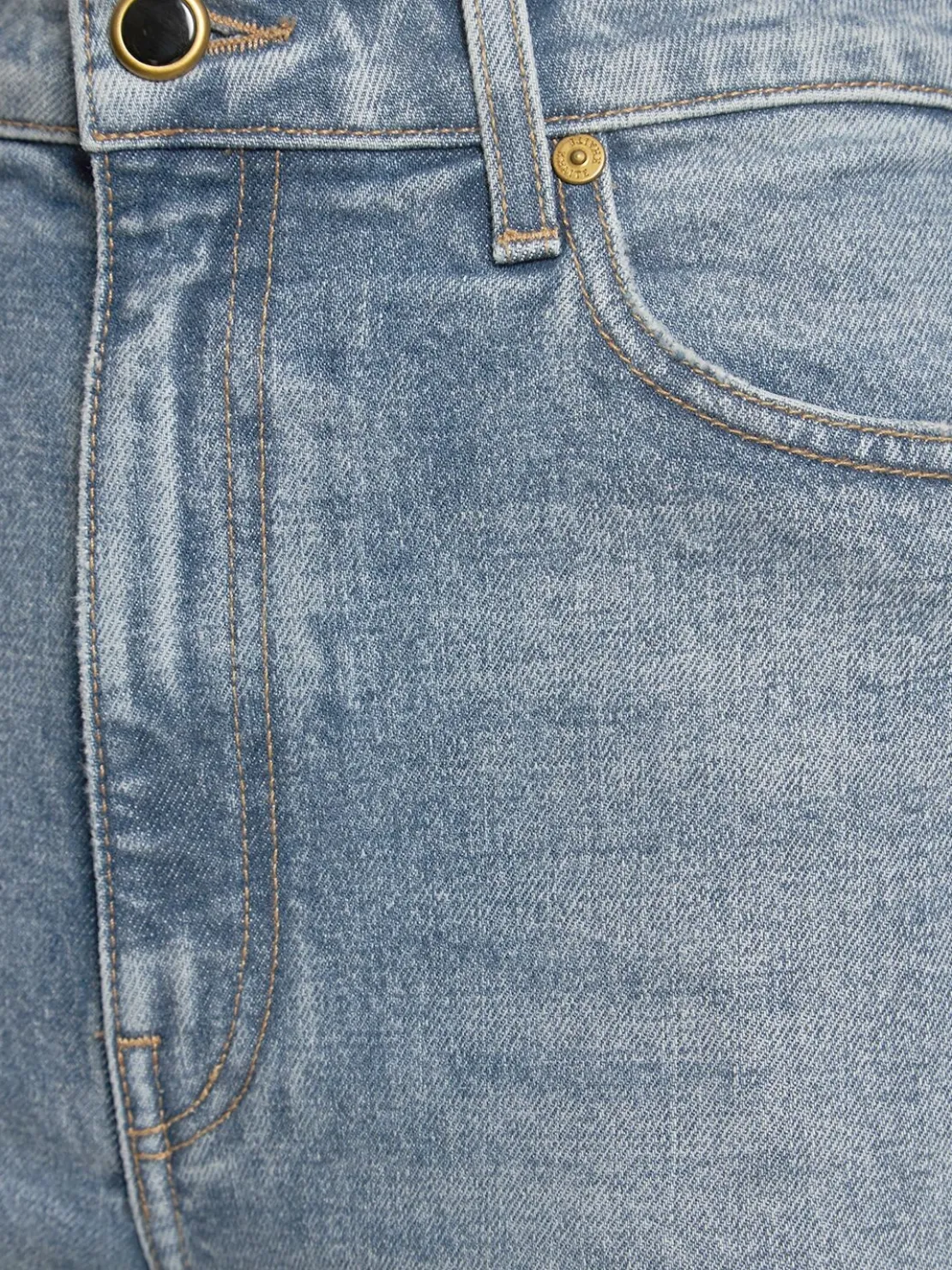 Jeans dritti Abigail in denim di cotone
