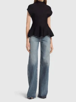 Jeans dritti Dane a vita alta