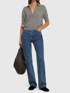 Jeans dritti Danielle a vita alta