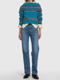 Jeans dritti loose fit vita alta 90s