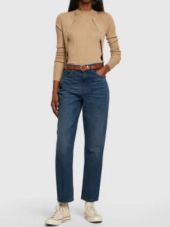 Jeans dritti 70s in denim di cotone