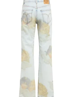 Jeans dritti stampa Angel