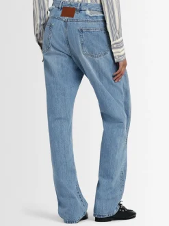 Jeans dritti upcycled