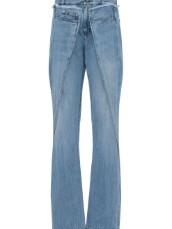 Jeans dritti upcycled