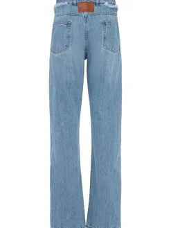 Jeans dritti upcycled