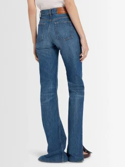 Jeans dritti vita alta
