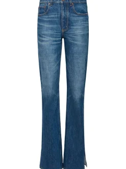 Jeans dritti vita alta