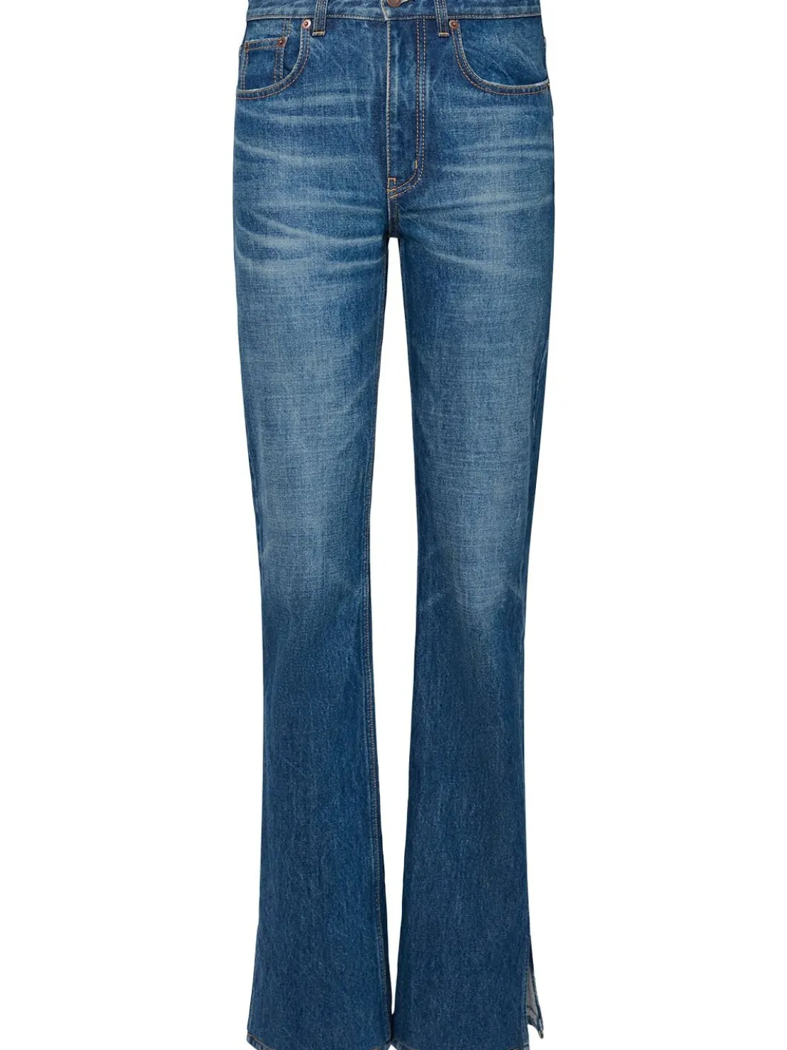Jeans dritti vita alta