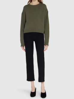 Jeans dritti vita alta cropped Abigail