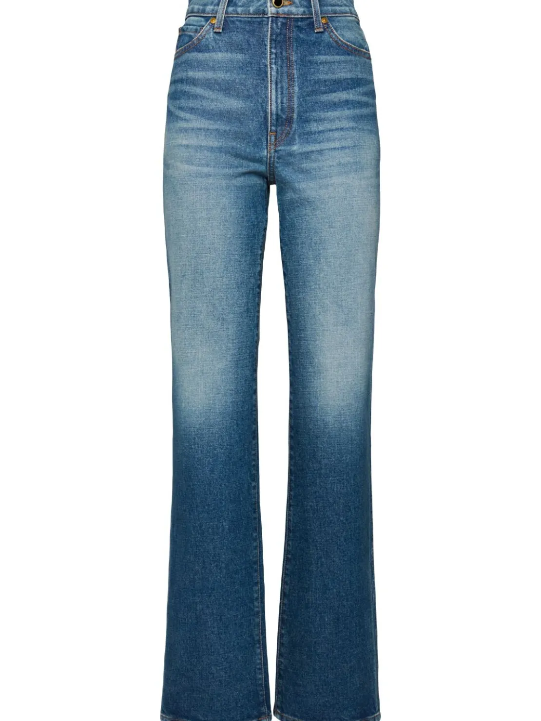 Jeans dritti vita alta Danielle in denim