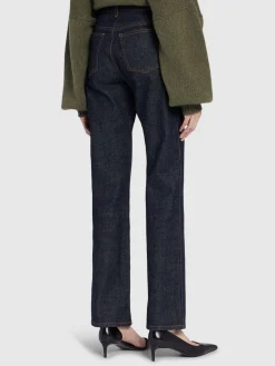 Jeans dritti vita alta Danielle in denim