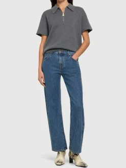 Jeans dritti vita media Kerrie