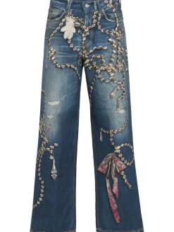 Jeans gamba ampia Tlo in cotone biologico