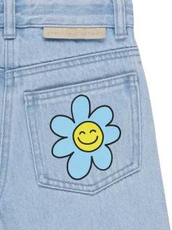 Jeans in cotone con patch