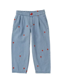 Jeans in cotone con ricami