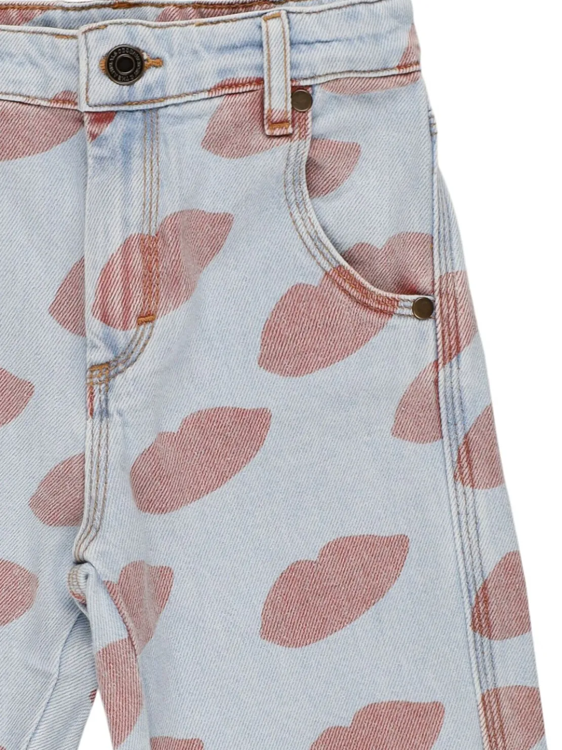 Jeans in cotone stampato stretch