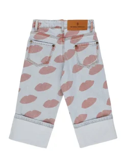 Jeans in cotone stampato stretch