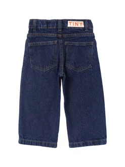 Jeans in denim di cotone con ricami
