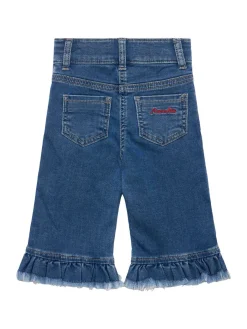 Jeans in misto cotone con ricami