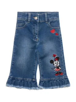 Jeans in misto cotone con ricami