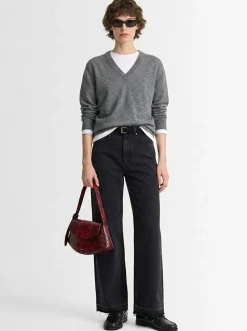 Jeans larghi in denim