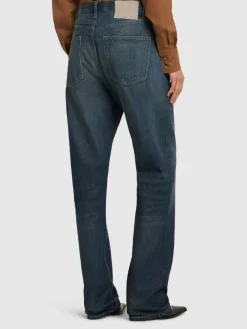 Jeans larghi vita alta