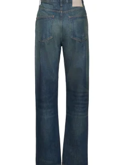 Jeans larghi vita alta