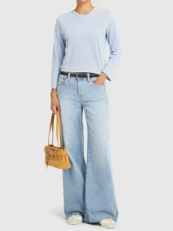 Jeans larghi vita media